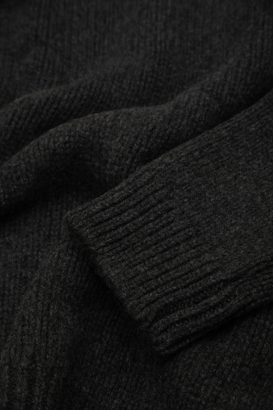 GRAPHITE MERINO WOOL AND CASHMERE JUMPER