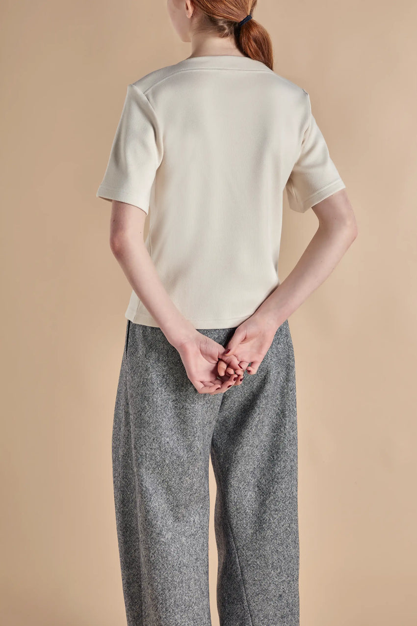 OAT COTTON AND CASHMERE TEE