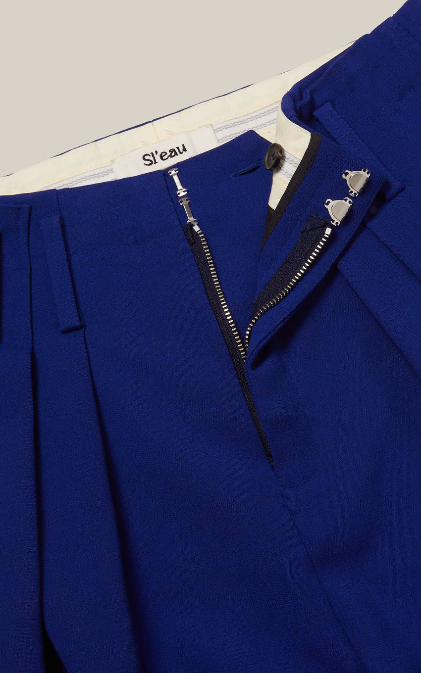 LAPIS WOOL TAILORED TROUSERS