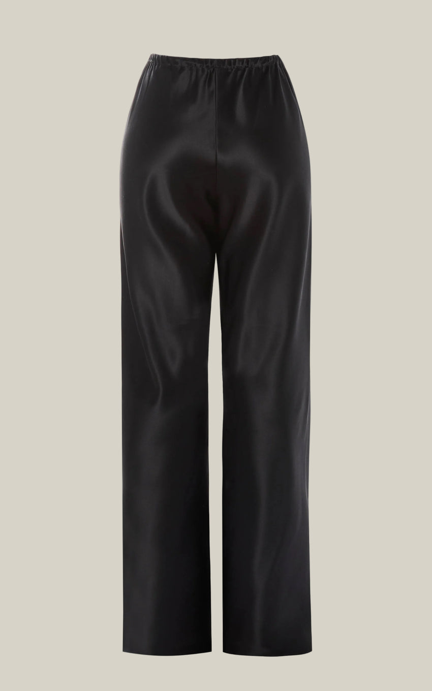 COAL SILK BIAS TROUSERS