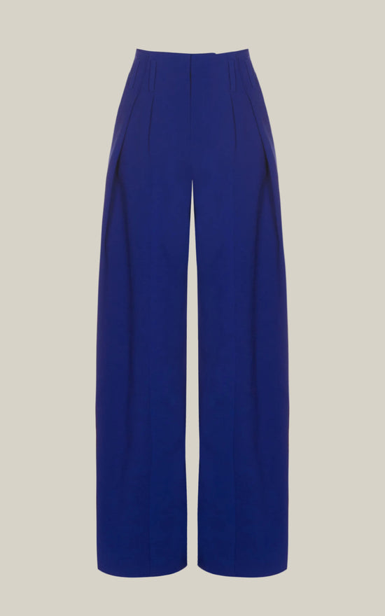 LAPIS WOOL TAILORED TROUSERS